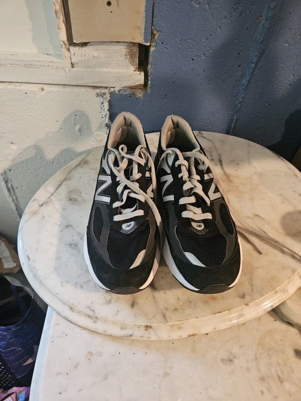New Balance 990v6 Made in USA N121974 Mens 11 2E Wide Black Silver Sneakers